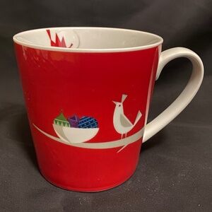 Starbucks 2011 Christmas Red Partridge & Peace Dove Coffee Mug
